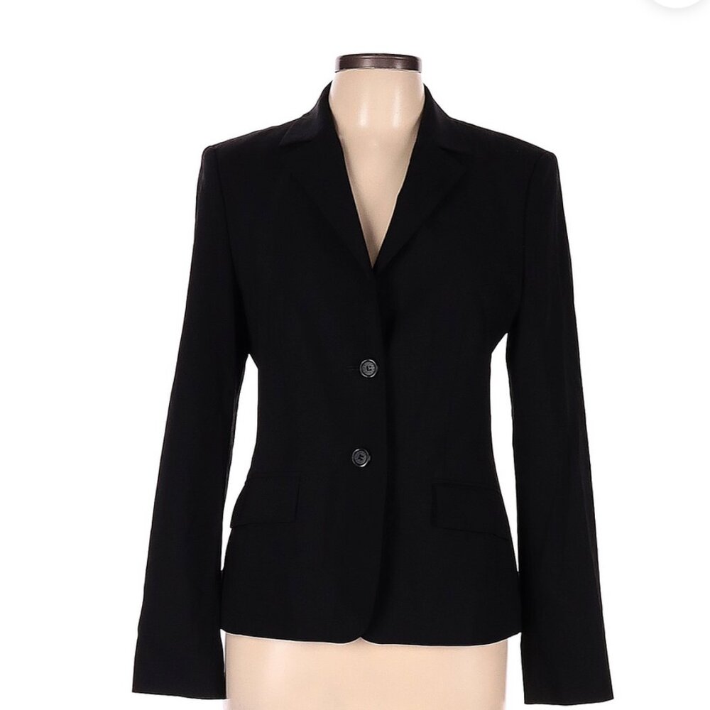 BOSS by HUGO BOSS black wool blazer